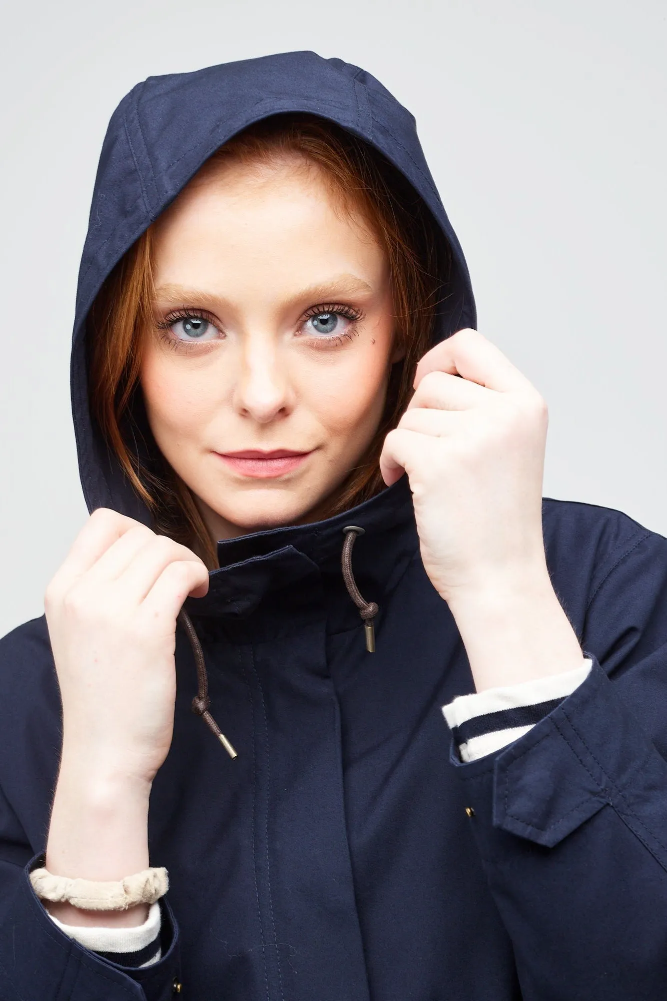 Women's Long Parka - Navy