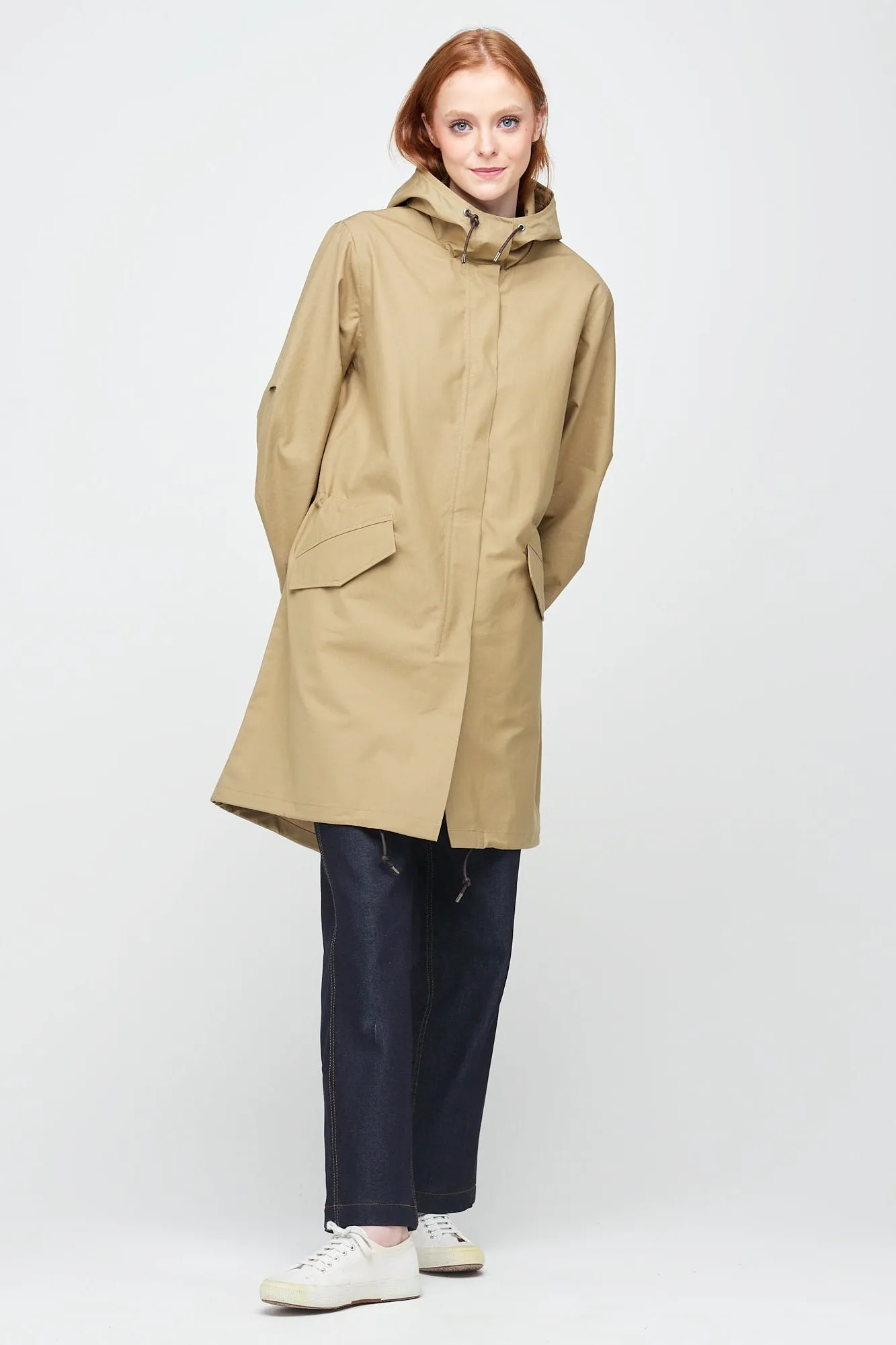 Women's Long Parka - Stone