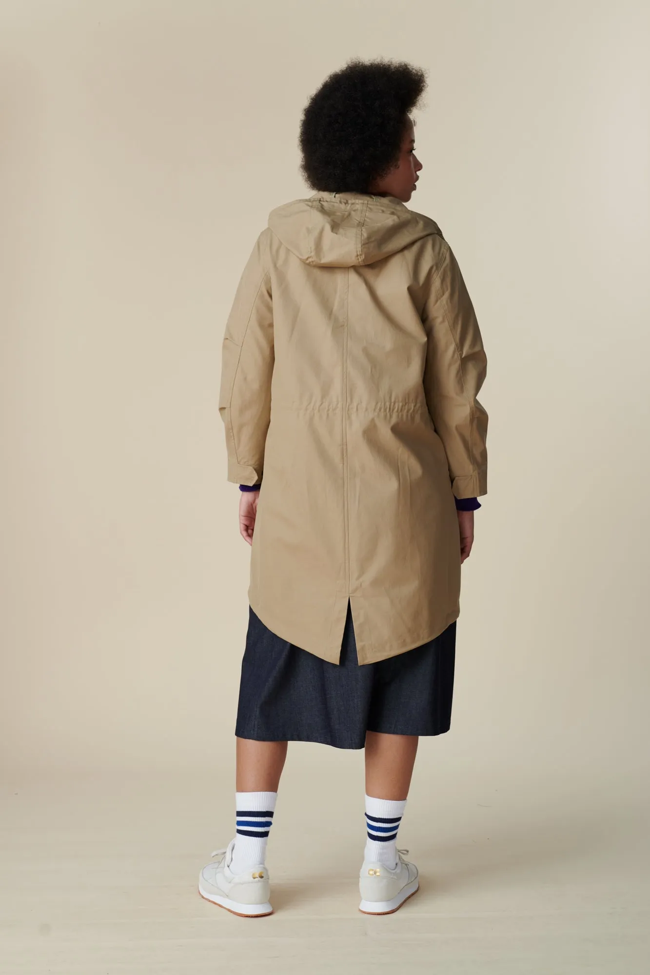 Women's Long Parka - Stone