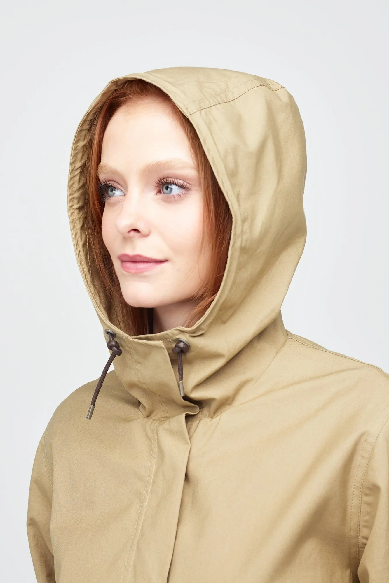 Women's Long Parka - Stone